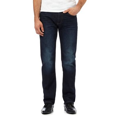 The Collection Dark blue light wash straight fit jeans
